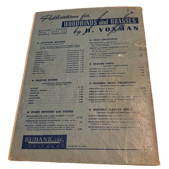 Sheet Music Rubank Advanced Method Cornet Trumpet Volume 1 Modernistic Rhythms - Picture 6 of 11